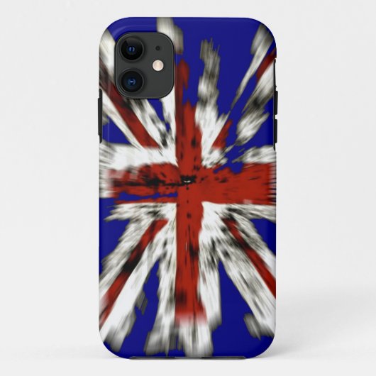 Bedrängter britischer Union Jack Case-Mate iPhone Hülle (Rückseite)