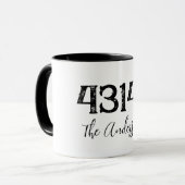 Bedrängter Postleitzahl Tasse (Vorderseite Links)