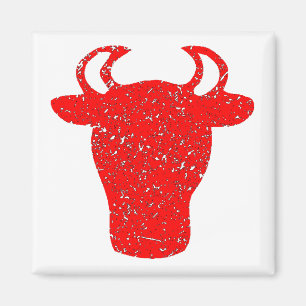 Bedrängter Red Bull Kopf Magnet