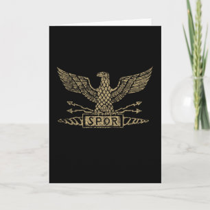 Bedrängter römischer Adler Aquila Karte