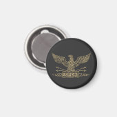 Bedrängter römischer Adler Aquila Magnet (Vorderseite/Rückseite)