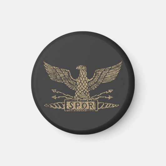 Bedrängter römischer Adler Aquila Magnet (Vorne)