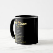 Bedrängter Senior Bürger Textcode Opa Tasse (Vorderseite Links)