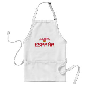 Bedrängtes Barcelona Spanien (España) Schürze