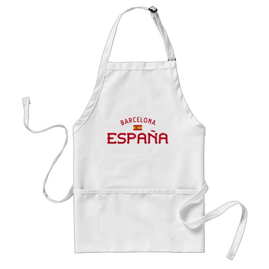 Bedrängtes Barcelona Spanien (España) Schürze (Vorne)