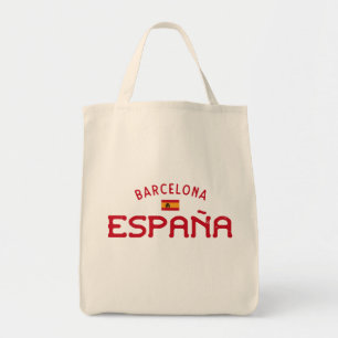 Bedrängtes Barcelona Spanien (España) Tragetasche