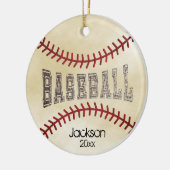 Bedrängtes Baseball ⚾ Keramikornament (Links)
