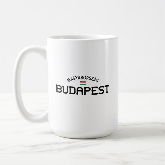 Bedrängtes Budapest Ungarn Kaffeetasse (Links)