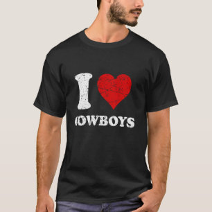 Bedrängtes Ich Liebe Cowboys Ich Liebe Cowboys T-Shirt
