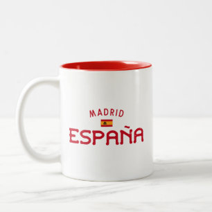 Bedrängtes Madrid Spanien (España) Zweifarbige Tasse