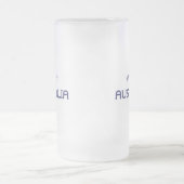 Bedrängtes Melbourne Australien Mattglas Bierglas (Mittel)