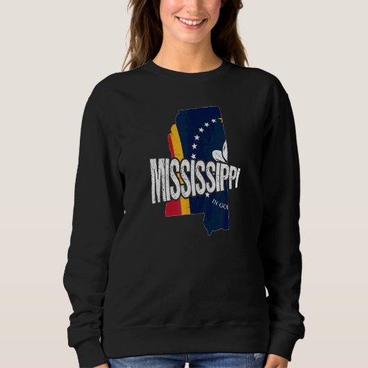 Bedrängtes Mississippi Sweatshirt (Vorderseite)