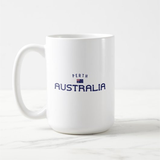 Bedrängtes Perth Australien Kaffeetasse (Links)