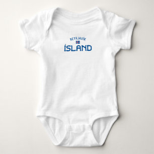 Bedrängtes Reykjavik Island (Island) Baby Strampler