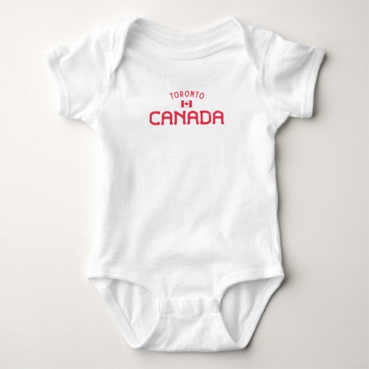 Bedrängtes Toronto Kanada Baby Strampler (Vorderseite)