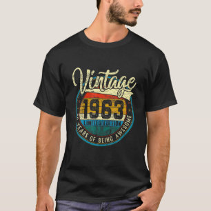 Bedrängtes Vintage 1963 59. Geburtstagsgeschenk 59 T-Shirt