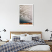 BEDROHLICHE STURM-WOLKEN ÜBER HOHER WÜSTE LEINWANDDRUCK (Insitu (Schlafzimmer))