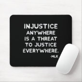 Bedrohung der Gerechtigkeit Schwarze Leben Problem Mousepad (Mit Mouse)