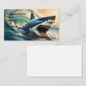 Bedrohung der Shark Business Card Visitenkarte (Vorne/Hinten)