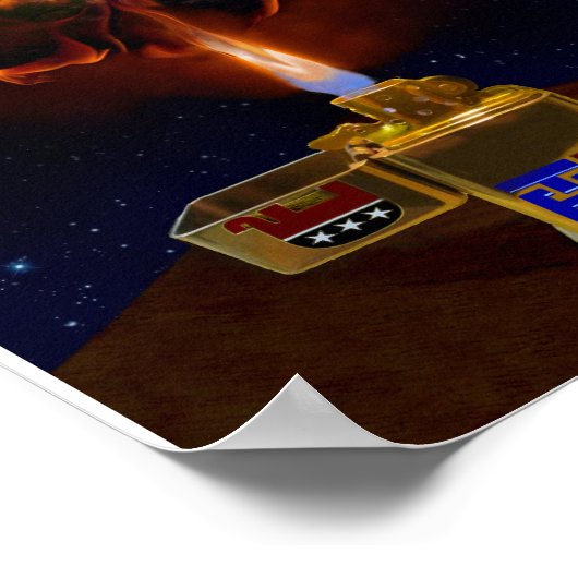 Bedrohung durch die globale Erwärmung Poster (Ecke)