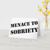 Bedrohung durch Sobriety Karte (Gelbe Blume)