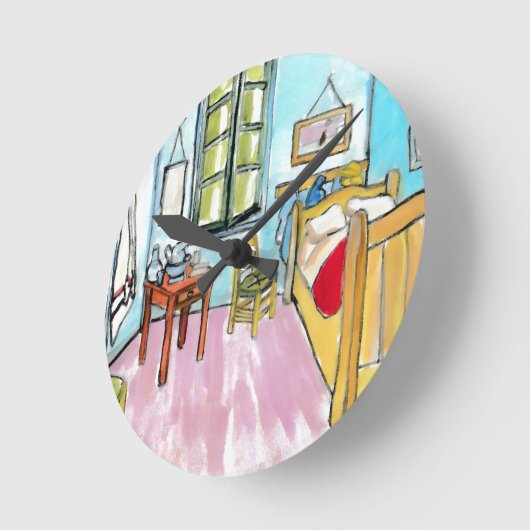 Bedroom Runde Wanduhr (Winkel)