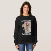 Bedroom Workers On Duty At Night Shift Constructio Sweatshirt (Vorne ganz)