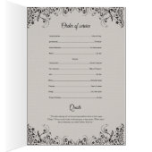 Bedruckbare Begräbnis- Programm-Schablone (Innen (Rechts))