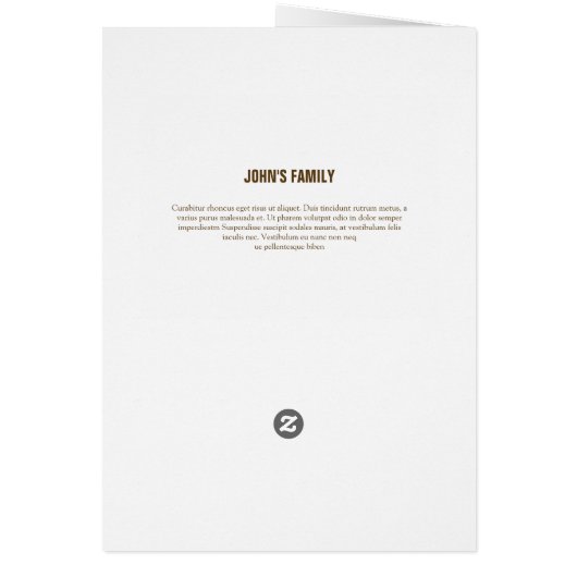 Bedruckbare Begräbnis- Programm-Schablone (Hinten)