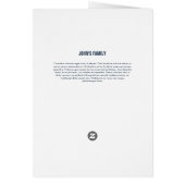 Bedruckbare Begräbnis- Programm-Schablone (Hinten)