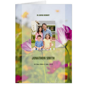 Bedruckbare Begräbnis- Programm-Schablone