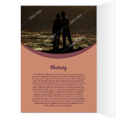 Bedruckbare Begräbnis- Programm-Schablone (Innen (Links))