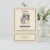 Bedruckbare Begräbnis- Programm-Schablone Einladung (Stehend Vorderseite)