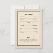 Bedruckbare Begräbnis- Programm-Schablone Einladung (Rückseite)