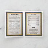 Bedruckbare Begräbnis- Schablone Programm (Innenseite)