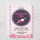 Bedruckbare Valentines-Party-Flyer-Schablone Einladung (Vorderseite)