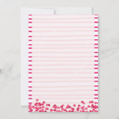 Bedruckbare Valentines-Party-Flyer-Schablone Einladung (Rückseite)