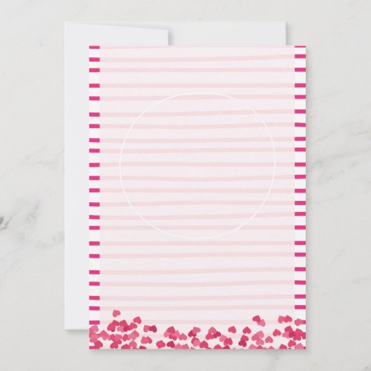 Bedruckbare Valentines-Party-Flyer-Schablone Einladung (Rückseite)