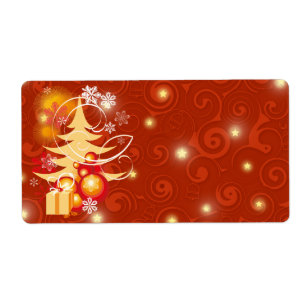 Bedruckbare Weihnachtsgeschenk-Geschenkaufkleber