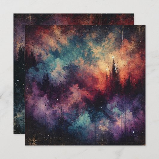 Bedruckbarer Fall Twilight Not leidende Tinte Scra Einladung (Vorne/Hinten)