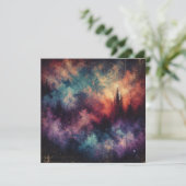 Bedruckbarer Fall Twilight Not leidende Tinte Scra Einladung (Stehend Vorderseite)