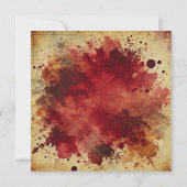 Bedruckbares Cranberry Juice Distressed Tinte Scra Einladung (Rückseite)