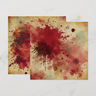 Bedruckbares Cranberry Juice Distressed Tinte Scra Einladung