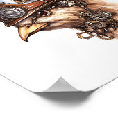 Bedruckbares Steampunk Niedlich Crazy Chicken 113 Poster (Ecke)