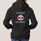Bedrückend Panda Hoodie - Adorable bedauernswerte (Rückseite)