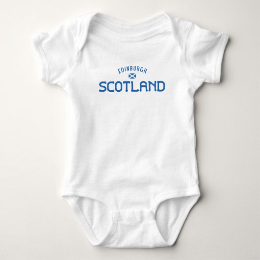 Bedrückt Edinburgh Schottland Baby Strampler (Vorderseite)