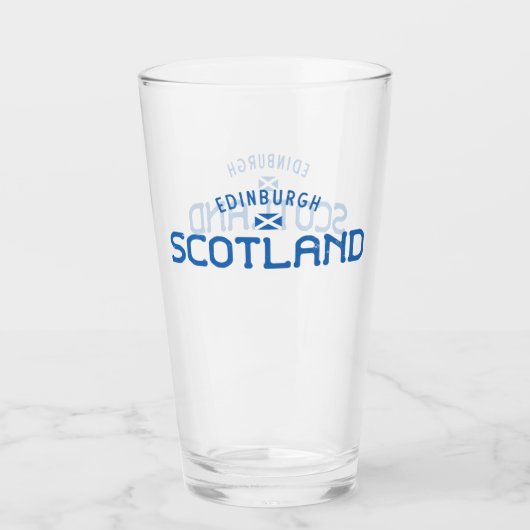 Bedrückt Edinburgh Schottland Glas (Vorderseite)