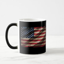 Bedrückte amerikanische Flag Magic Morphing Coffee