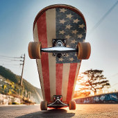 Bedrückte amerikanische Flagge Patriotic Skateboard