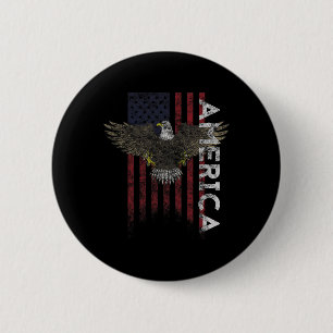 Bedruckte Amerikanische Flagge Vintage Usa Flaggen Button